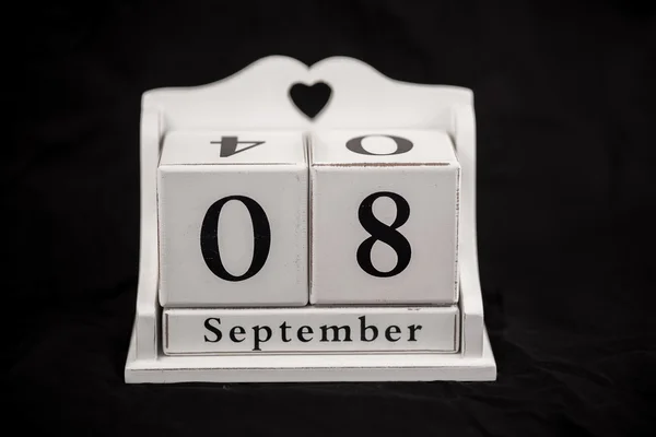 Calendrier cubes Septembre, 8, 8, 8 — Photo