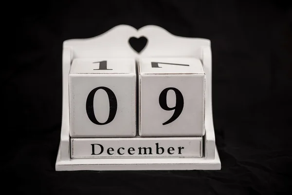 Кубики календаря - 9 грудня, 9 грудня — стокове фото