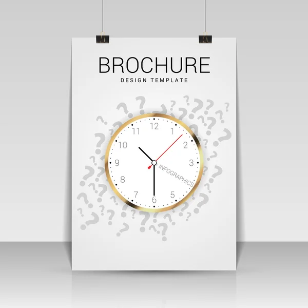 Broschüren-Cover-Design. Flyer, Plakat, Heftvorlage. Vektor — Stockvektor