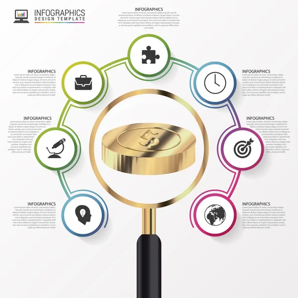 Design infográfico. Modelo de negócio. Vetor — Vetor de Stock