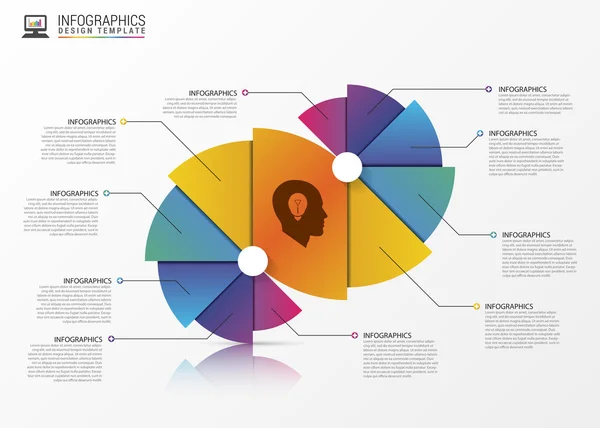 Abstrakte moderne Spirale Infografik Optionen Banner. Vektor — Stockvektor