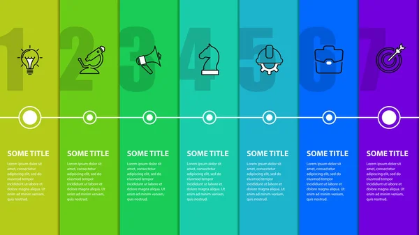 Modèle Conception Infographie Concept Chronologie Étapes Peut Être Utilisé Pour — Image vectorielle