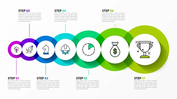 Infografische Design Vorlage Kreatives Konzept Mit Schritten Kann Für Workflow — Stockvektor