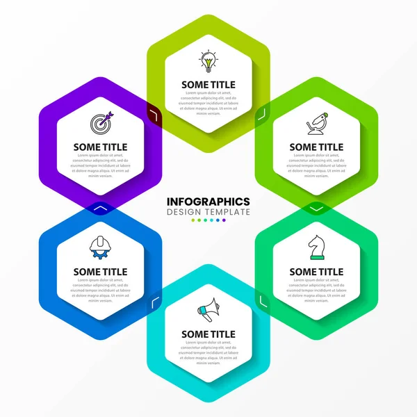 Infografische Design Vorlage Kreatives Konzept Mit Schritten Kann Für Workflow — Stockvektor