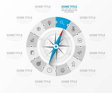 Infographic tasarım şablonu. 12 adımlı yaratıcı bir kavram. İş akışı düzeni, diyagram, pankart, web tasarımı için kullanılabilir. Vektör illüstrasyonu