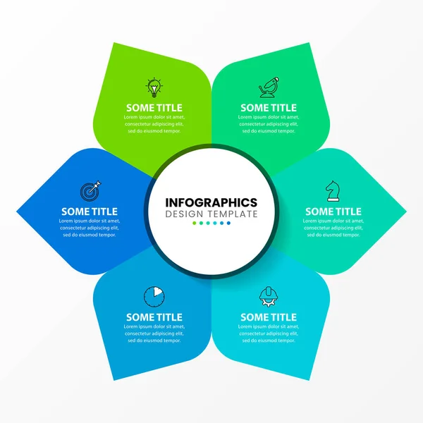 Plantilla Diseño Infográfico Concepto Creativo Con Pasos Puede Utilizar Para — Archivo Imágenes Vectoriales