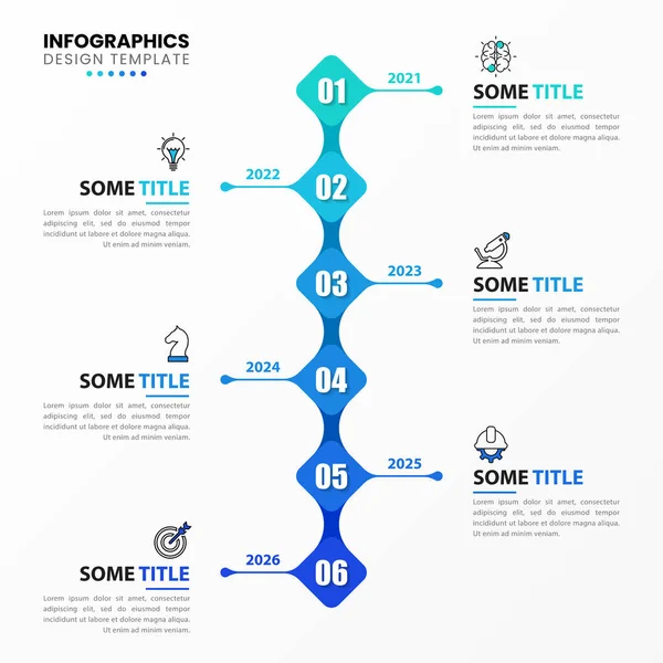 Infographic Design Template Timeline Concept Steps Can Used Workflow Layout — Stock Vector