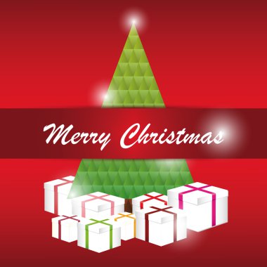 Noel tebrik kartı Merry Christmas yazı. vektör