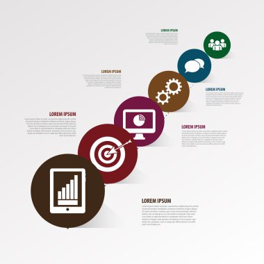 Verileriniz için Infographic tasarım şablonu