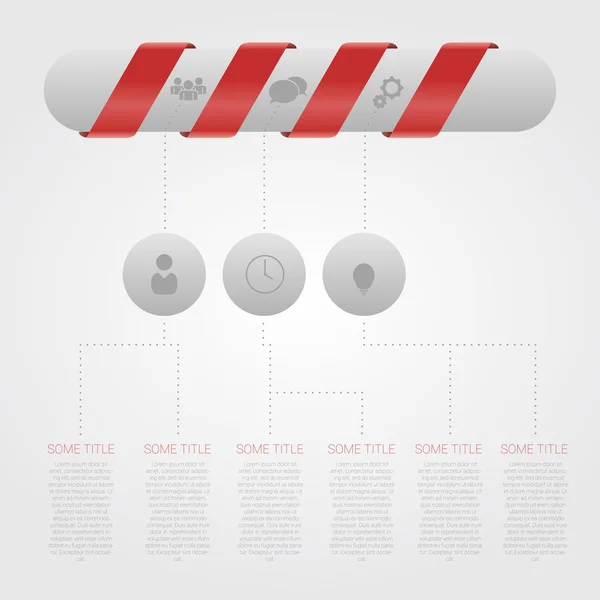 Design moderno Modelo infográfico de estilo mínimo com pílula — Vetor de Stock