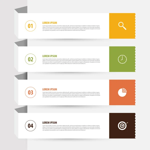 Καθαρό πανό πρότυπο σχεδίασης. Infographics διάνυσμα — Διανυσματικό Αρχείο