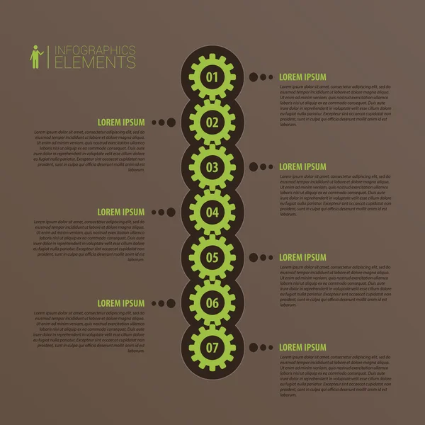 Vector infográfico 3D abstracto. Plantilla de negocio con equipo — Archivo Imágenes Vectoriales