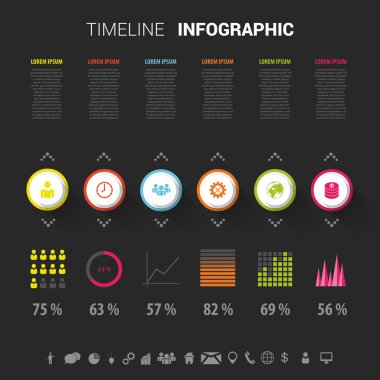 Modern infographics küme. Diyagram ve zaman çizelgesi tasarım.