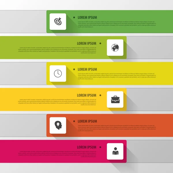 Vektor tidslinjen infographic. moderna enkel design — Stock vektor