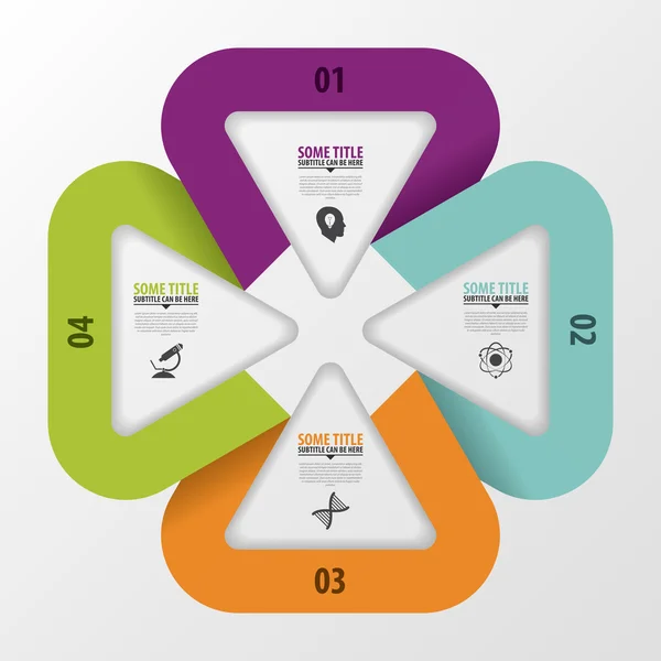 Plantilla de diseño infográfico. Concepto de negocio. Ilustración vectorial — Archivo Imágenes Vectoriales