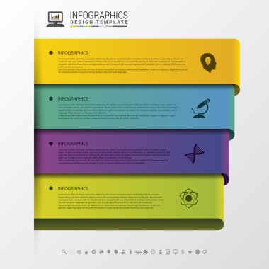 Modern afiş. Infographic tasarım şablonu. Vektör çizim