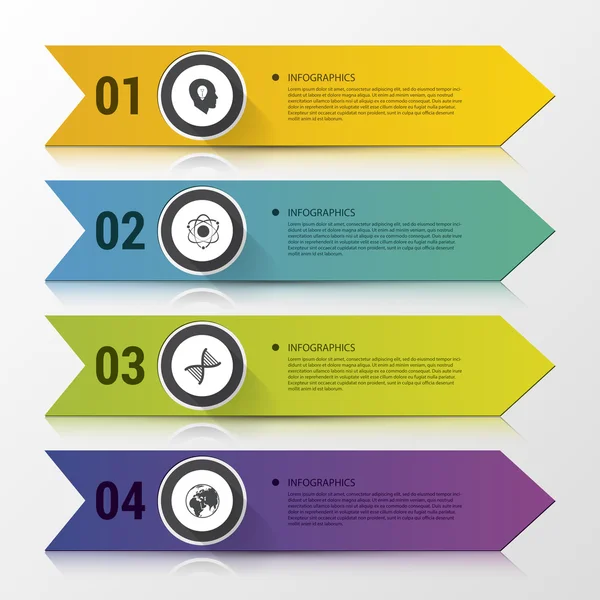 Infografiken. Banner. moderne Design-Vorlage. Vektorillustration — Stockvektor