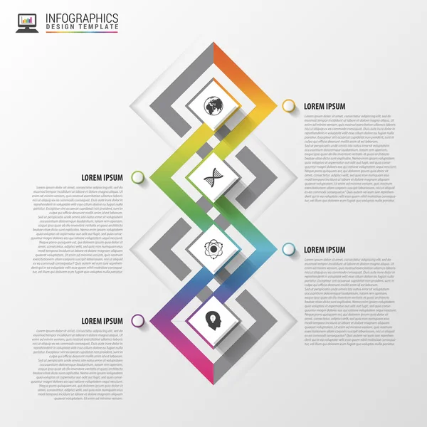 Modern infographic lehetőség design. Színes absztrakt sablon. Vektor — Stock Vector