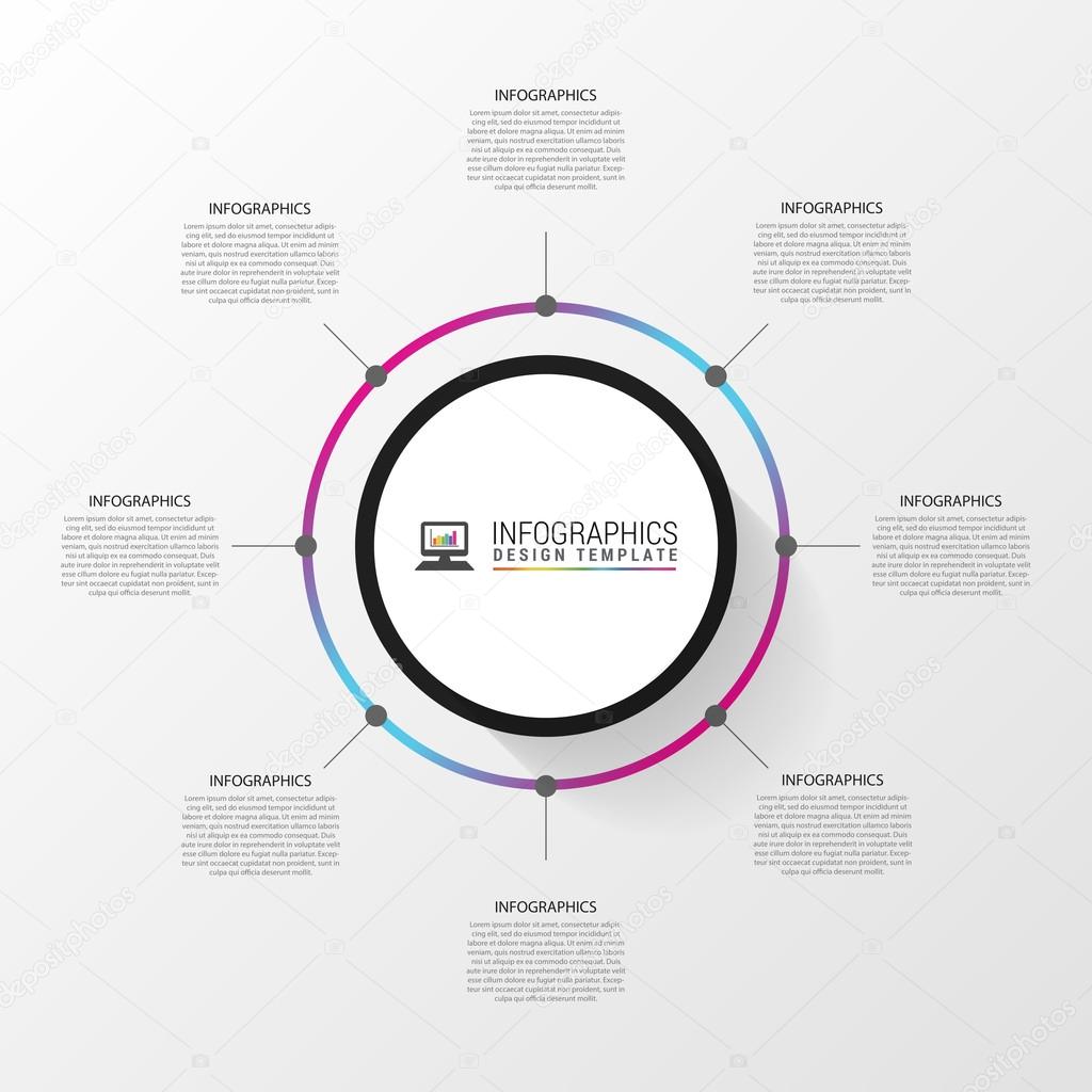 Circle infographic concept. Modern design template. Vector illustration