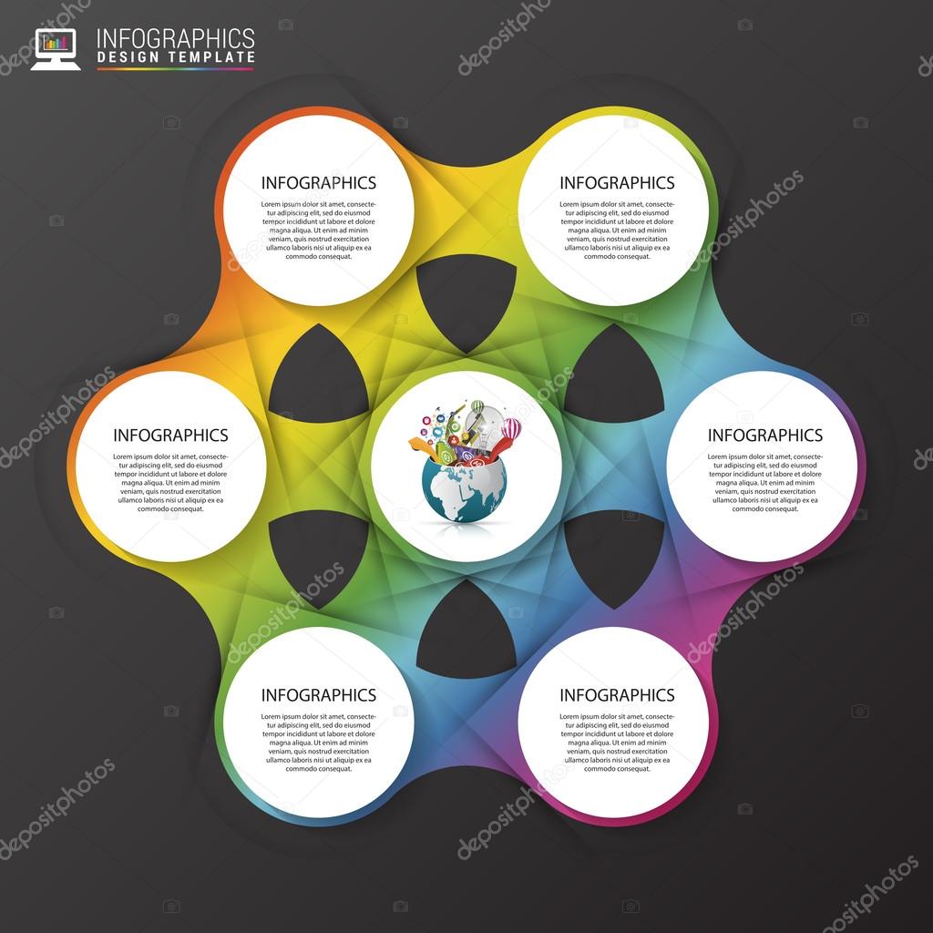 Abstract infographics concept. Modern design template. Vector illustration