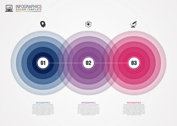 Infographic 원입니다. 현대적인 디자인 서식 파일입니다. 벡터 — 스톡 벡터