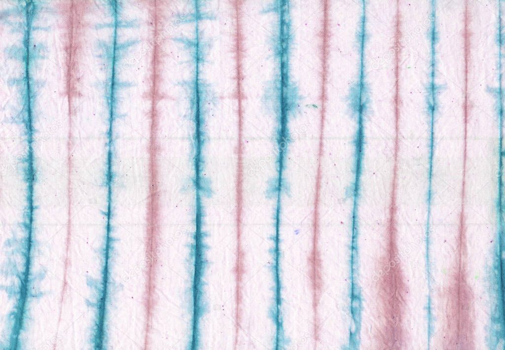 Tie Dye Fabric Stripe Pattern Design background with unique and attractive texture