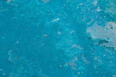 Paslı Yüzeyli Duvar Mavi Paslı Metal Paslı Demir Doku