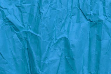 Mavi Buruşuk Kağıt Doku Grunge Kağıt Döküm