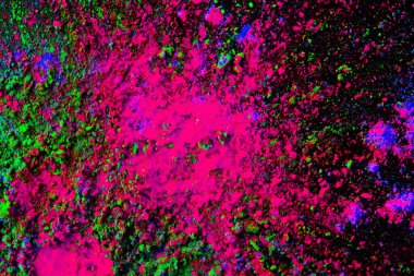 Holi Renk Arkaplanı Siyah Arkaplan soyut çok renkli arkaplan