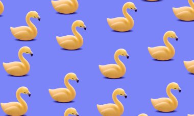 Sarı Flamingo Mavi Arkaplan soyut çok renkli arkaplan