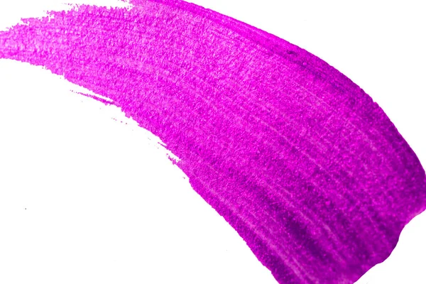 Purple Paint Brush Stroke Abstract Gold Glittering Textured Strain Abstract — Stock Photo, Image