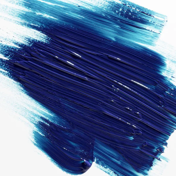 Blue Brush Stroke White Background Strain Abstract Background — Stock Photo, Image