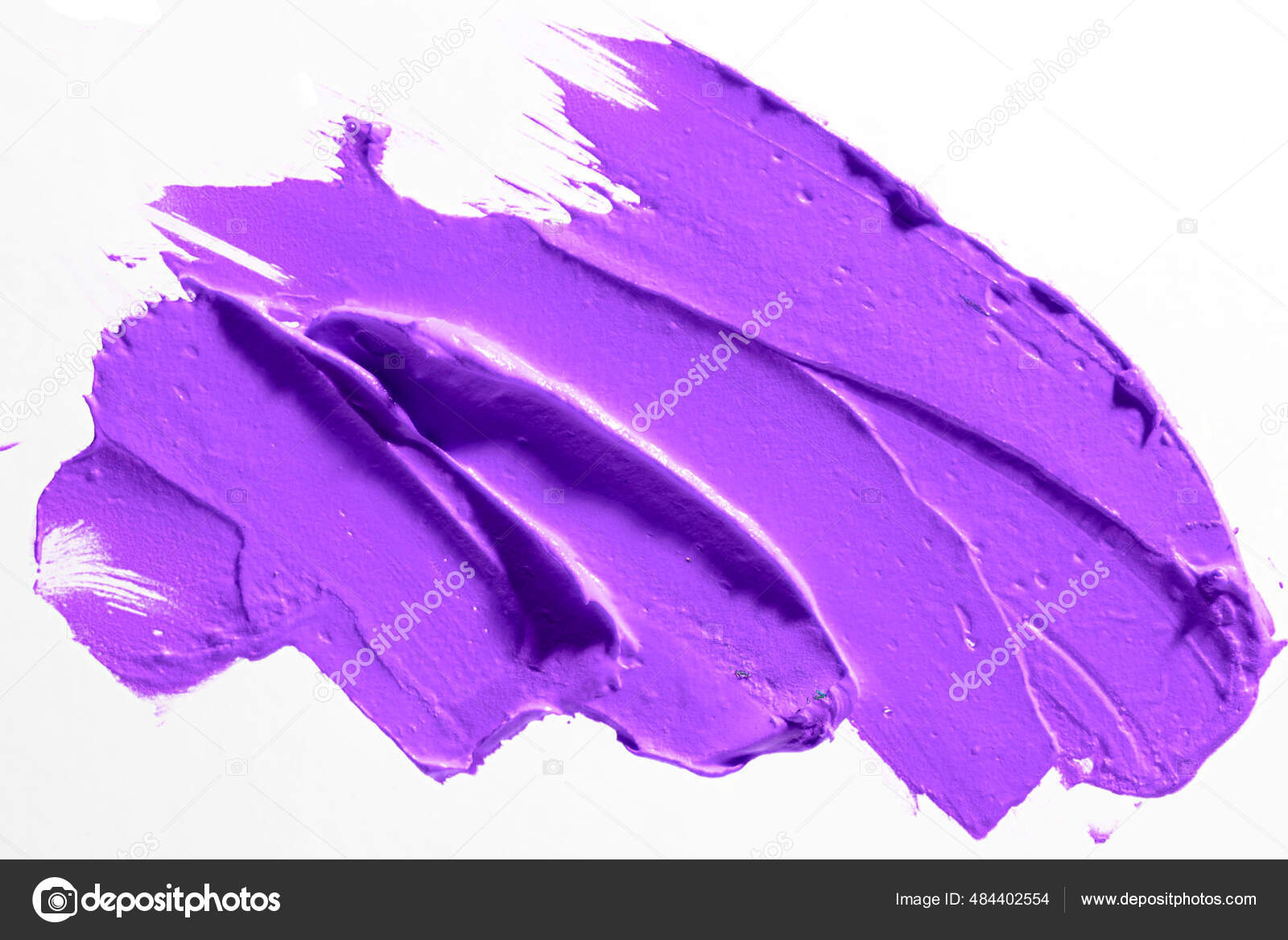 Purple Brush Stroke White Background Strain Abstract Background Stock