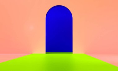 Minimalist Soyut Geometrik Figürler Arkaplan çok renkli sanatsal arkaplan şablonu.