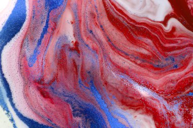 Altın Yığını, Kırmızı Mavi Leke, Soyut Boya Şablonu