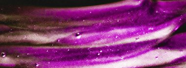 Soyut sıvı pankart arka plan, boya sıçraması, girdap deseni ve su damlaları, güzellik jeli ve kozmetik doku, modern sihir sanatı ve lüks düz dizayn olarak bilim.