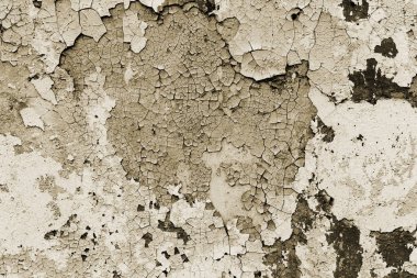Doku, duvar, beton, arka plan olarak kullanılabilir. Çizik ve çatlaklarla dolu bir duvar parçası.