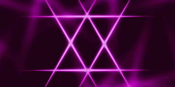 Linee Luminose Astratte Linee Luminose Uno Sfondo Viola Scuro Illustrazione — Foto Stock