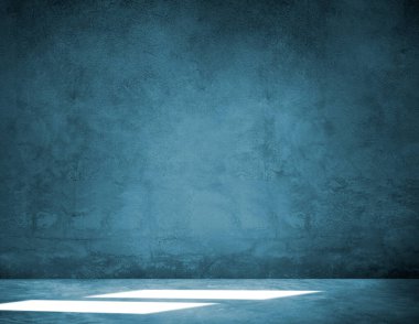 Mavi Grunge Arkaplan Duvar Kağıdı Dokusu Beton Kavramı