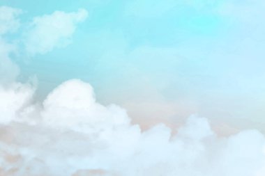 Gökyüzünün Pastel arkaplanı kadınsı biçimdedir