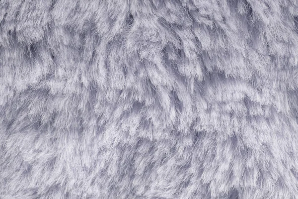 Szare Faux Fur Tekstury Zamknij Tle — Zdjęcie stockowe