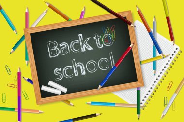 Okula dönüş afiş tasarımı.