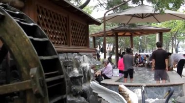 Yuseong, Daejeon, Güney Kore 'de Halk Ayakları spa merkezi. 4 Şubat 2014