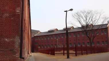 Seodaemun Cezaevi, Seodaemun Bağımsızlık Parkı, Seodaemun-gu, Seodaemun, Kore - 4 Şubat 2014: Kore 'nin modern tesislere sahip ilk hapishanesi, 1908 yılında inşa edildi..