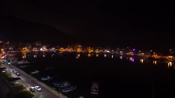 Gijang Pusan Korea Południowa Marca 2017 Wieczorem Spokojny Port Port — Wideo stockowe