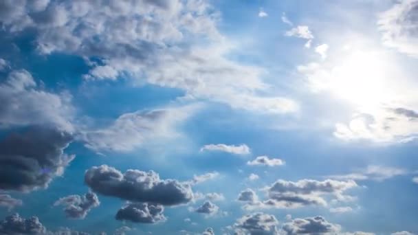 Timelapse Disparo Del Cielo Nubes Movimiento Atmósfera Pacífica — Vídeos de Stock