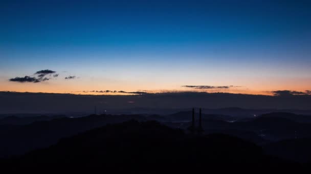 Calendário Nascer Sol Entardecer — Vídeo de Stock