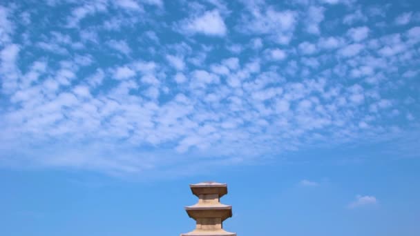 Stone Pagoda Met Drie Verdiepingen Suljeong Changnyeong — Stockvideo