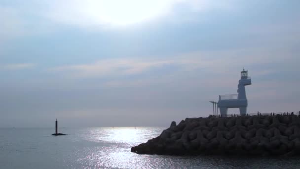 Bela Paisagem Ihoteu Beach Jeju Coreia Sul — Vídeo de Stock
