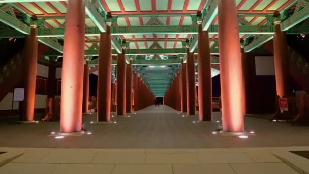Puente Woljeonggyo Por Noche Ciudad Gyeongju Corea Del Sur — Vídeos de Stock